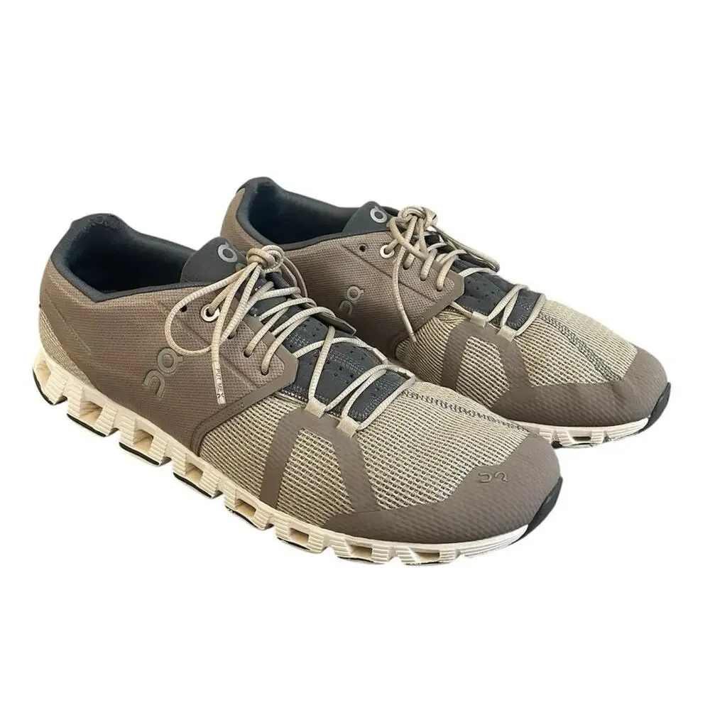 On Cloud Men’s Running Shoes Size 12 Sand Clay Gym Outdoors Walking Athleisure - Picture 2 of 11